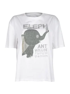Solada T-shirt donna oversize con strass