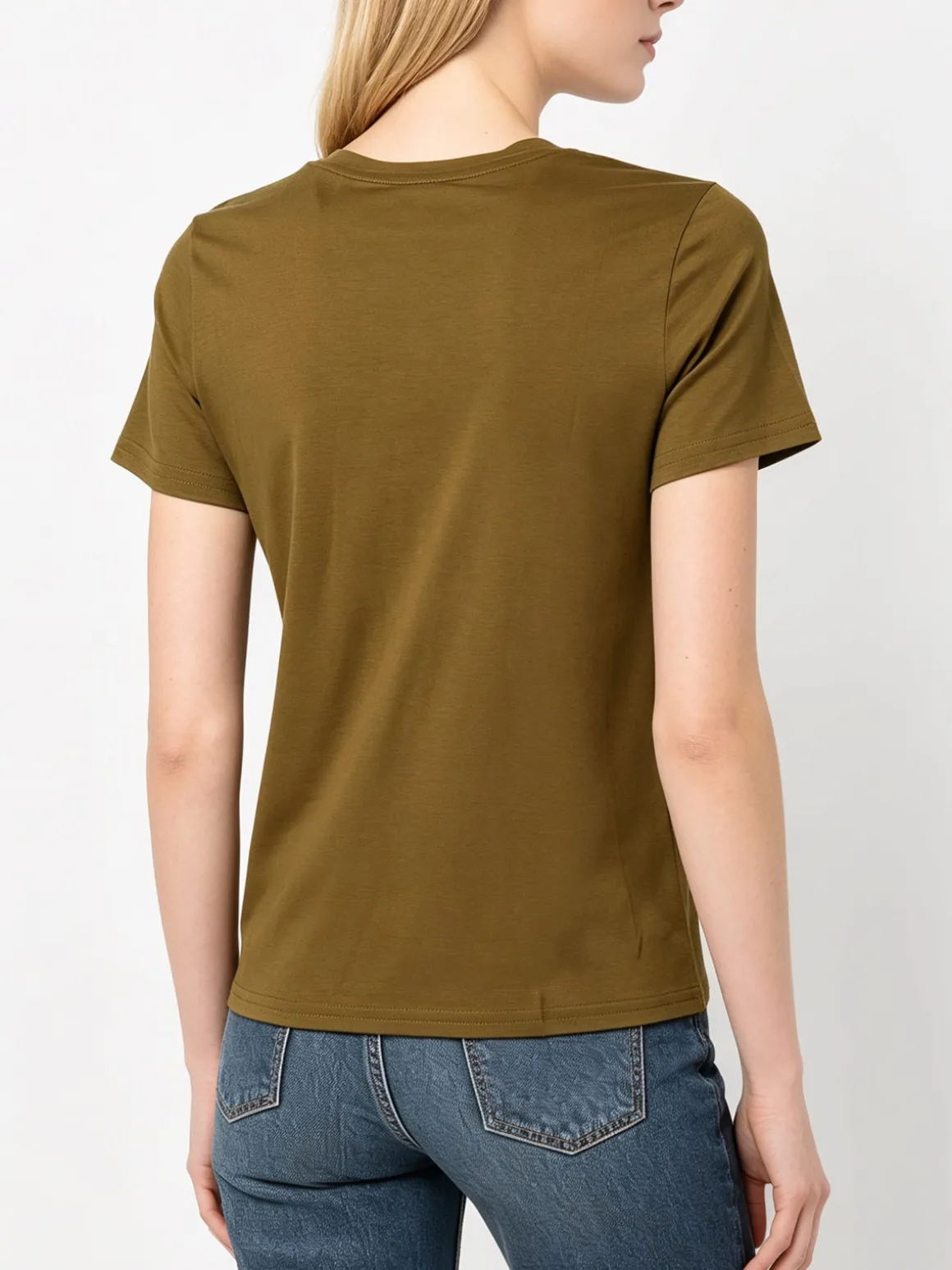Solada T-shirt girocollo da donna - oliva