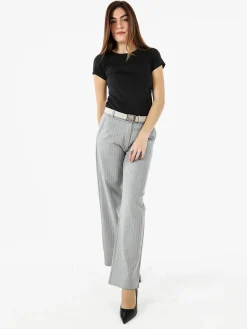 Solada T-shirt girocollo da donna in cotone - nero