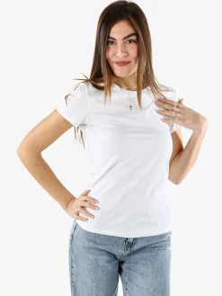 Solada T-shirt girocollo da donna in cotone - bianco