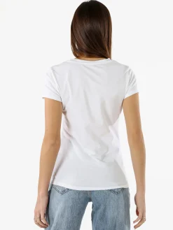 Solada T-shirt girocollo da donna in cotone - bianco