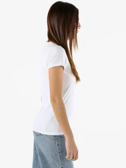 Solada T-shirt girocollo da donna in cotone - bianco