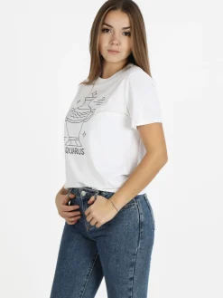 Solada T-shirt manica corta donna segno zodiacale Acquario