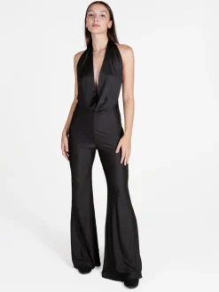 Solada Tuta lunga jumpsuite da donna con scollo profondo