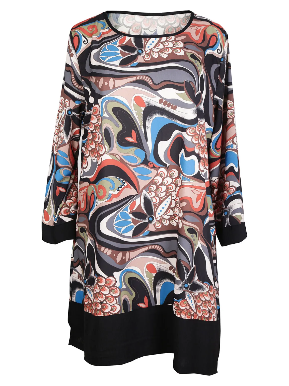 Solada Vestito con stampa donna taglie comode