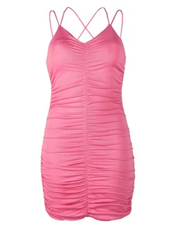 Solada Vestito corto da donna incorciato dietro