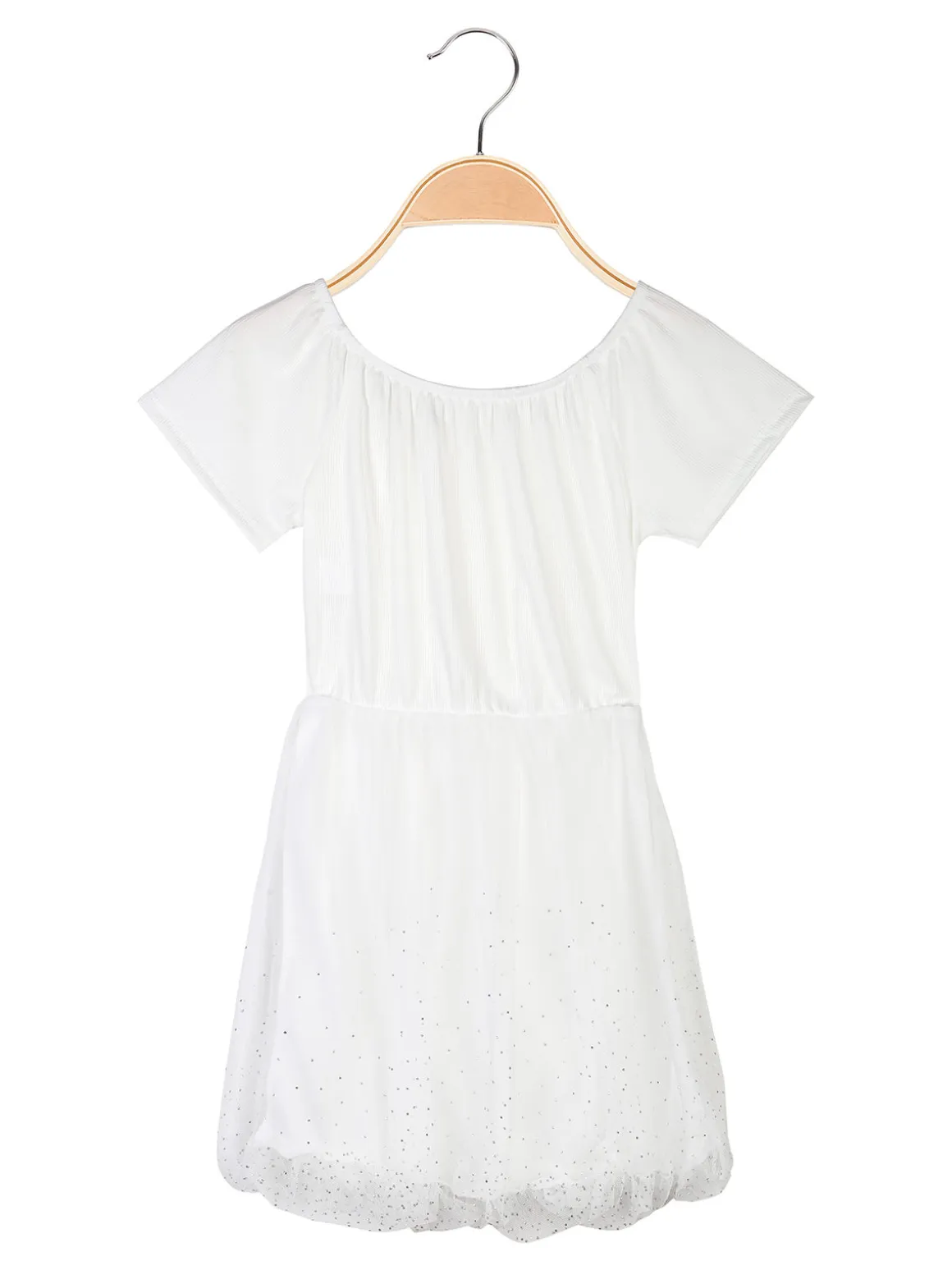 Solada Vestito da bambina a maniche corte con gonna in tulle e strass
