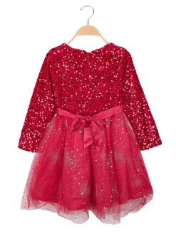 Solada Vestito da bambina elegante con paillettes e gonna in tulle