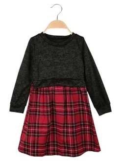 Solada Vestito da bambina scozzese a manica lunga