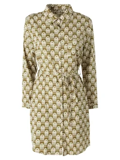 Solada Vestito donna a camicia con maniche lunghe - militare