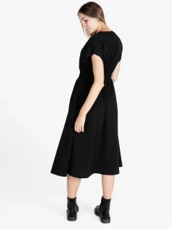 Solada Vestito donna a maniche corte con scollo a V