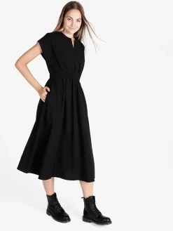 Solada Vestito donna a maniche corte con scollo a V
