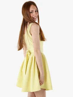 Solada Vestito donna a spalla stretta con scollo quadrato - giallo
