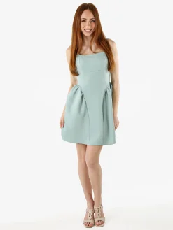 Solada Vestito donna a spalla stretta con scollo quadrato - acqua marina