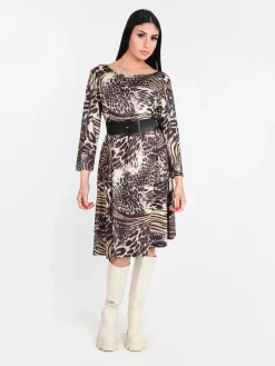 Solada Vestito donna fantasia animalier