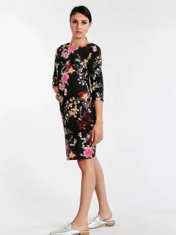 Solada Vestito donna fiorato con maniche 3/4