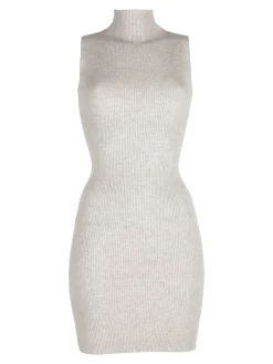 Solada Vestito donna in maglia senza maniche con collo a lupetto