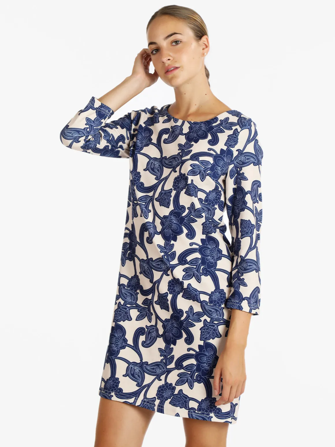 Solada Vestito donna manica lunga con stampa floreale