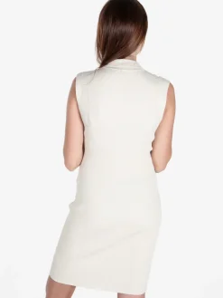 Solada Vestito donna smanicato in maglia con dettagli lurex