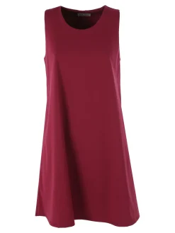Solada Vestito donna svasato senza maniche - bordeaux