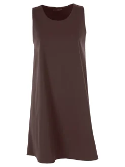 Solada Vestito donna svasato senza maniche - moro