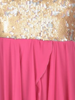 Solada Vestito lungo sul retro con paillettes