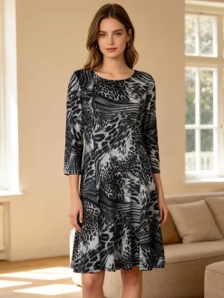 Solada Vestito maculato maniche lunghe