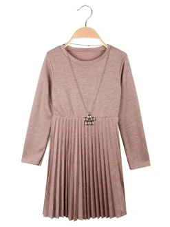 Solada Vestito plissettato da bambina a manica lunga