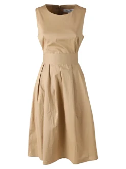 Solada Vestito smanicato da donna in cotone - khaki