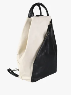 Solada Zaino da donna in ecopelle bicolore - nero