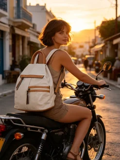 Solada Zaino donna in ecopelle - panna