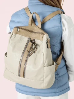 Solada Zaino donna in ecopelle - beige