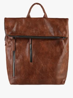 Solada Zaino donna porta pc in ecopelle - marrone