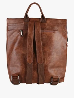 Solada Zaino donna porta pc in ecopelle - marrone