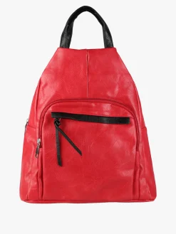 Solada Zaino in ecopelle da donna - rosso