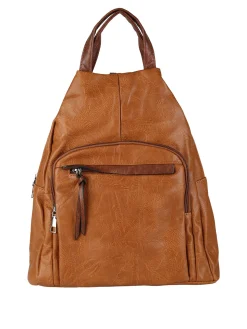 Solada Zaino in ecopelle da donna - marrone