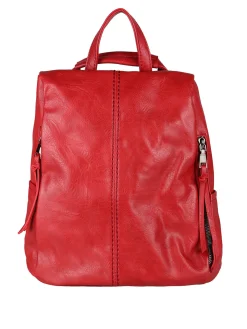 Solada Zaino in ecopelle da donna - rosso