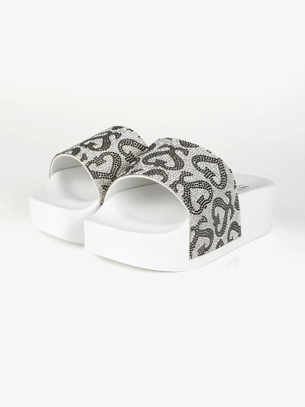 Solo Soprani Ciabatte donna con platform e strass