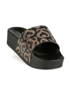 Solo Soprani Ciabatte donna con platform e strass