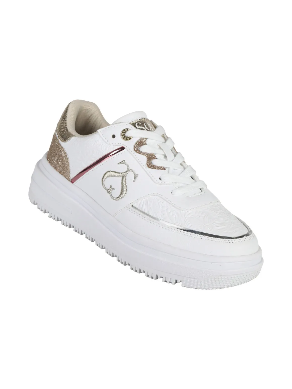 Solo Soprani CITY PU MIRROR GLITTER Sneakers donna con flatform