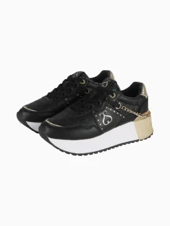 Solo Soprani DEBORA LEATHER Sneakers donna con flatform e catena