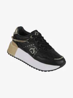 Solo Soprani DEBORA LEATHER Sneakers donna con flatform e catena