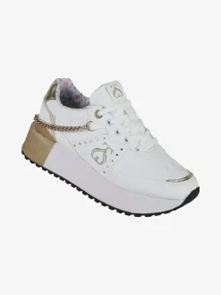 Solo Soprani DEBORA LEATHER Sneakers donna con flatform e catena