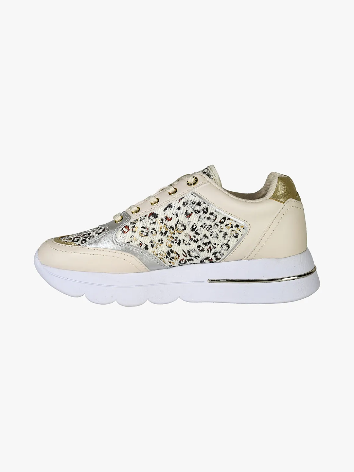Solo Soprani Sneakers da donna con platform e dettagli animalier