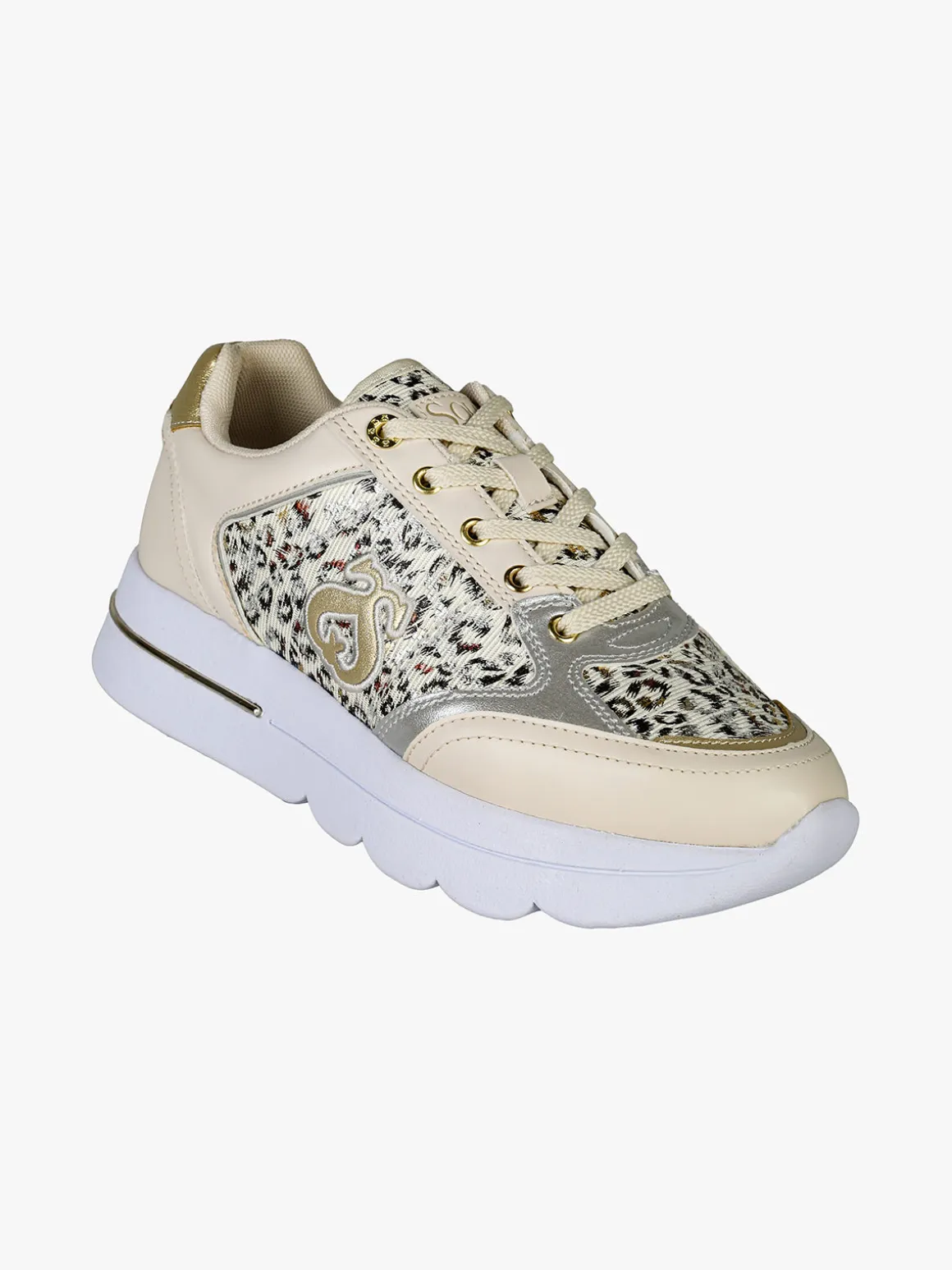 Solo Soprani Sneakers da donna con platform e dettagli animalier