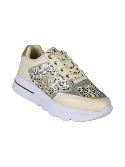 Solo Soprani Sneakers da donna con platform e dettagli animalier