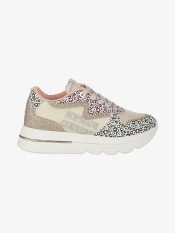 Solo Soprani Sneakers donna animalier con glitter e platform