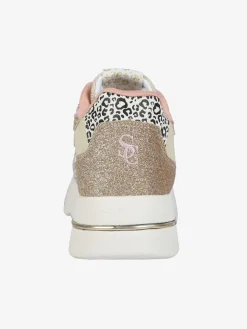 Solo Soprani Sneakers donna animalier con glitter e platform