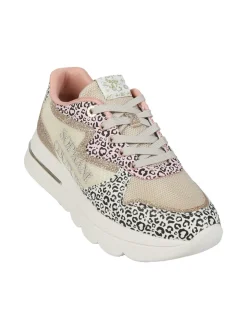 Solo Soprani Sneakers donna animalier con glitter e platform