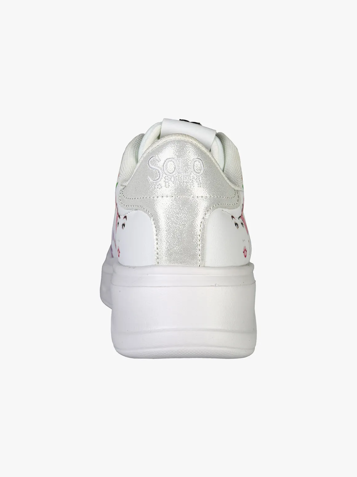 Solo Soprani Sneakers donna con stampa floreale e suola alta